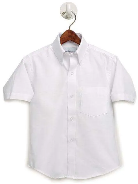 Men's Dress Shirt Oxford Short Sleeve Button Down Collar