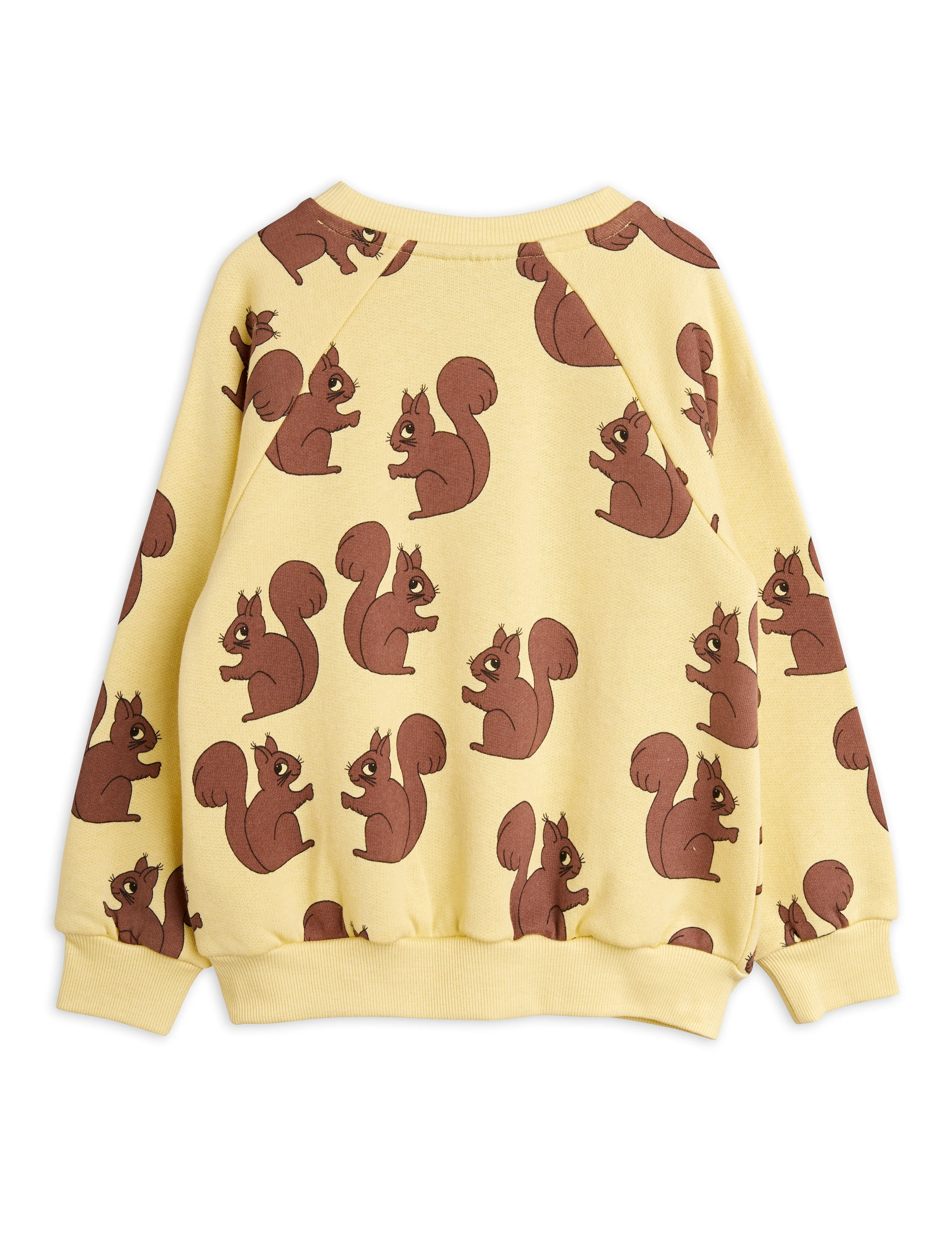 Mini Rodini Squirrel AOP Sweatshirt - Yellow