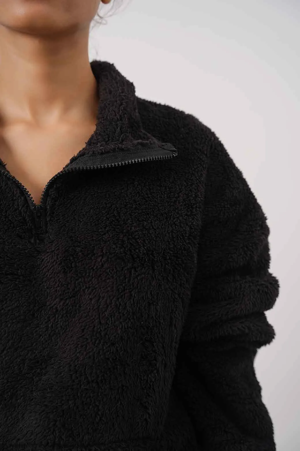 MOCK NECK FUR JACKET