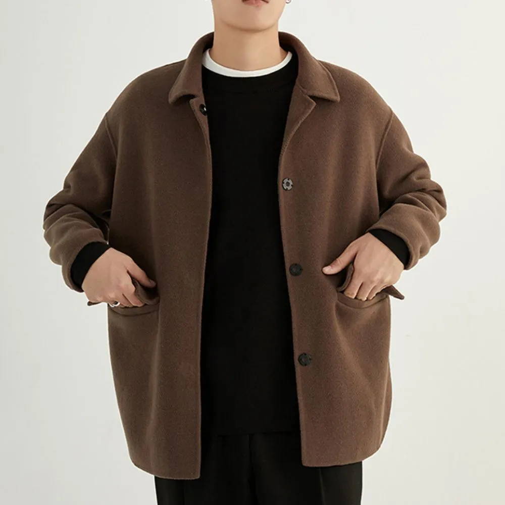 MV Short Double-Faced Wool Coat Jacket