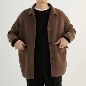 MV Short Double-Faced Wool Coat Jacket