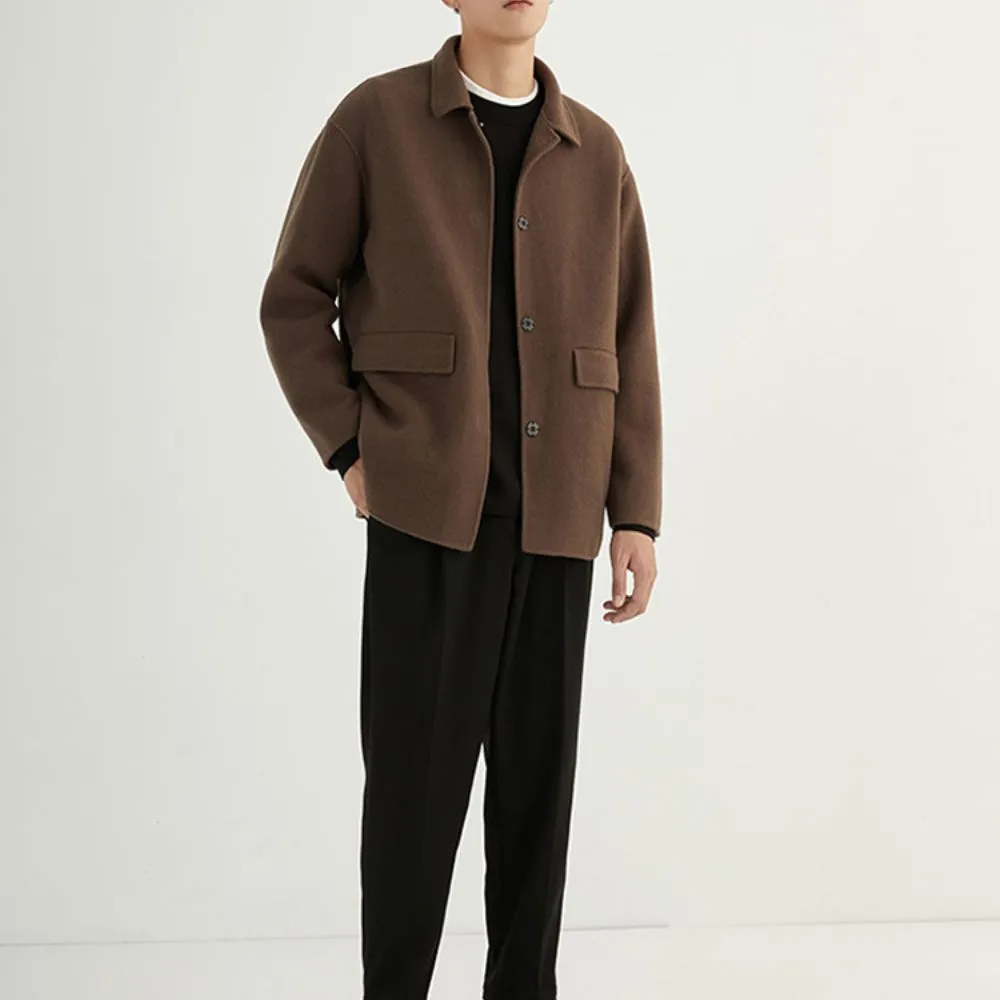 MV Short Double-Faced Wool Coat Jacket