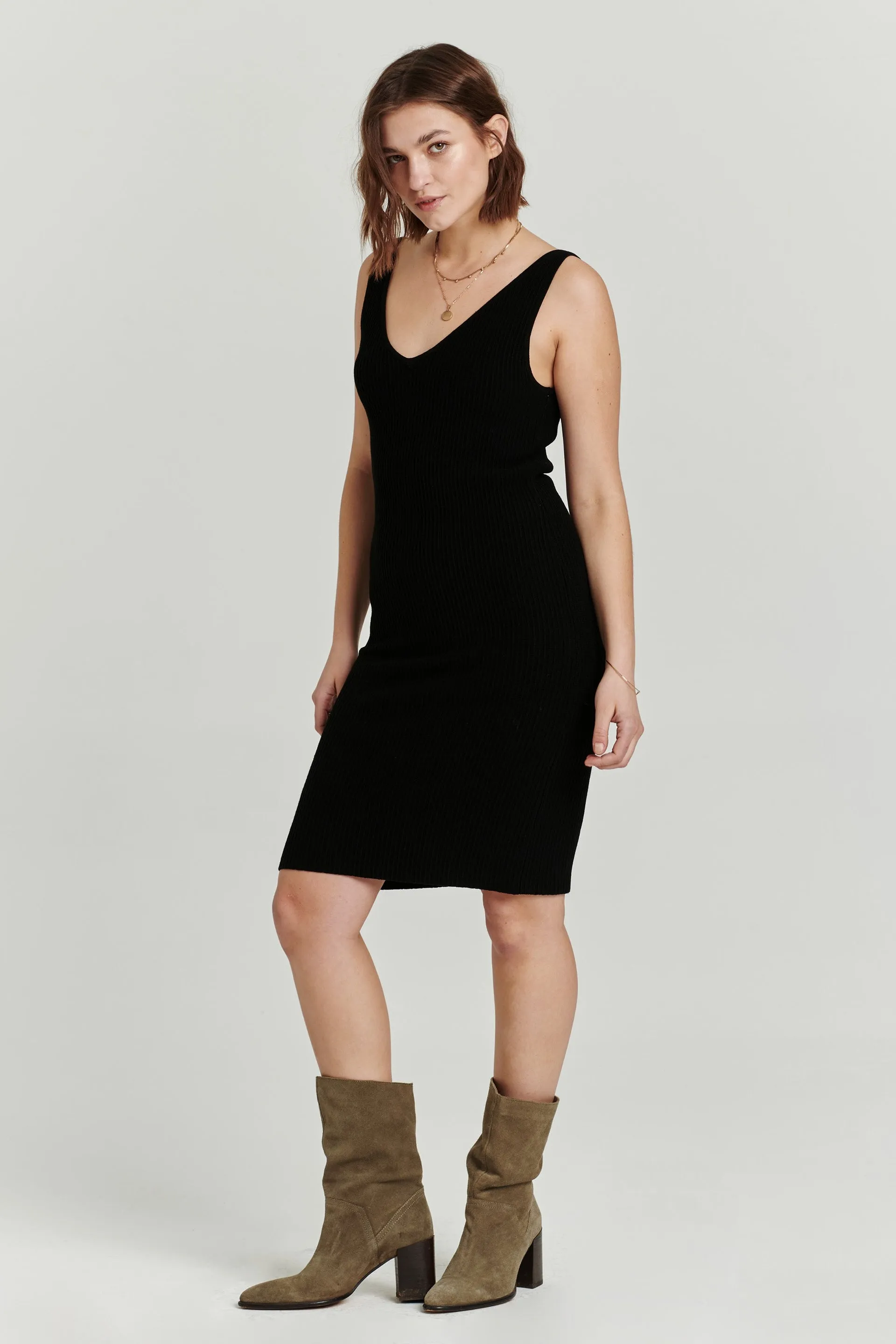 Nalani V-Neck Sweater Dress