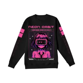 Nyxra Cyber Girl Black Sweatshirt