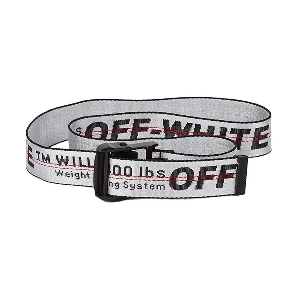 OFF WHITE INDUSTRIAL BELT SILVER