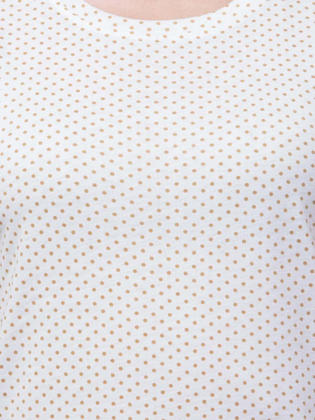 Off White polka dot printed T-shirt