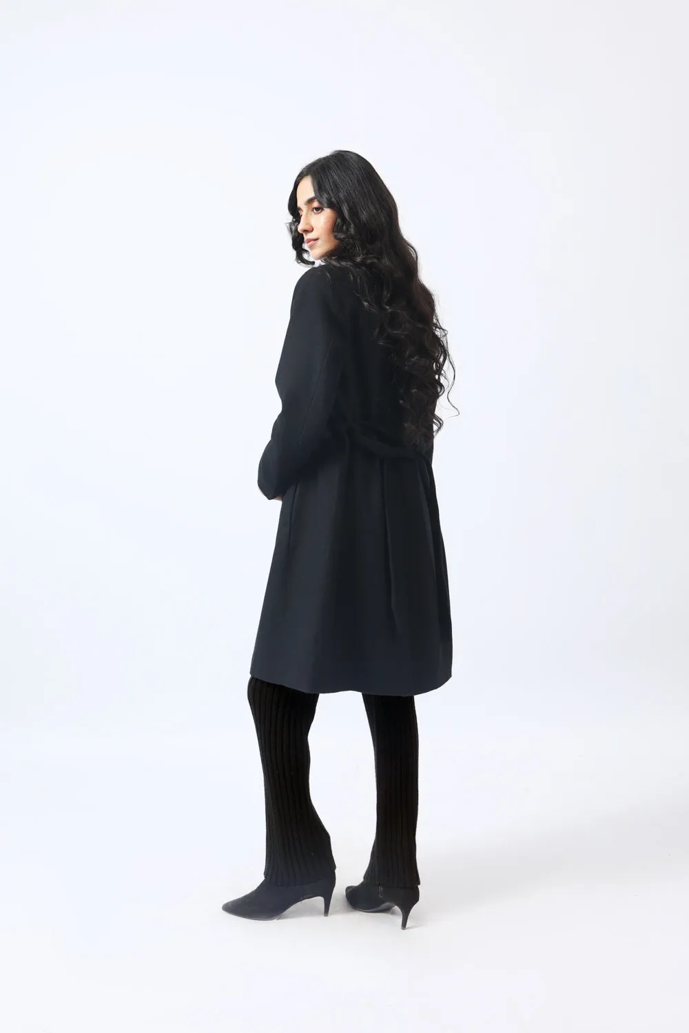 PANELLED LONG COAT