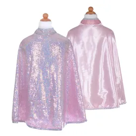 Pink Sequins Reversible Cape