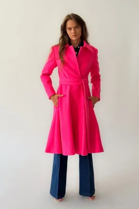 Pink Wool Coat