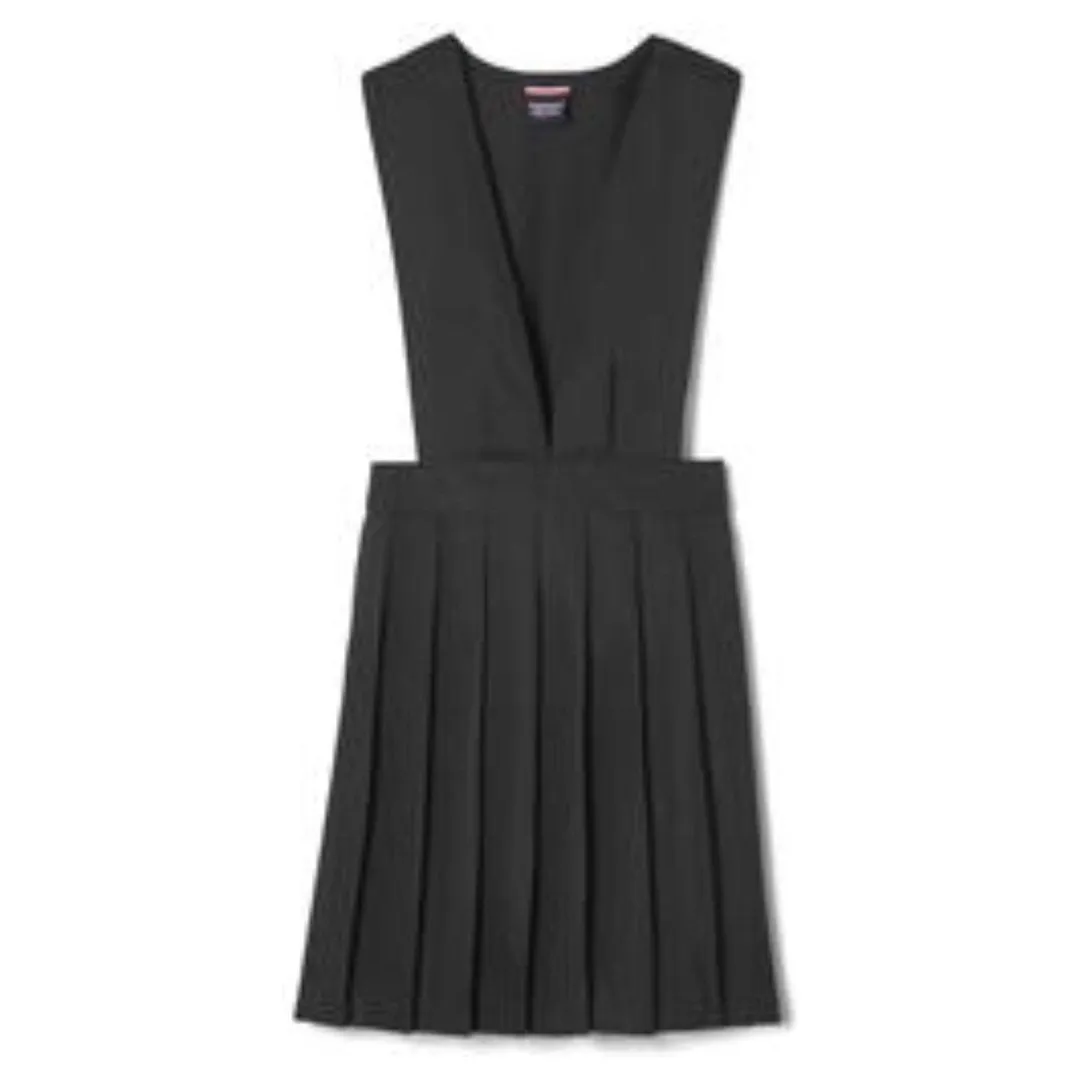 Plus V-Neck Pleated Jumper - Black