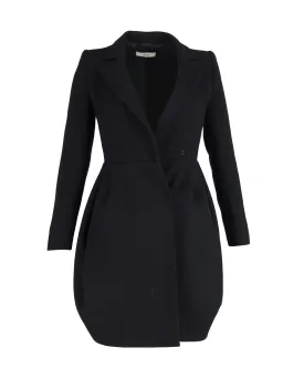 Prada Tailored Coat in Black Wool