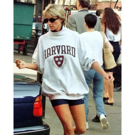 Princess Diana Harvard White Sweatshirt