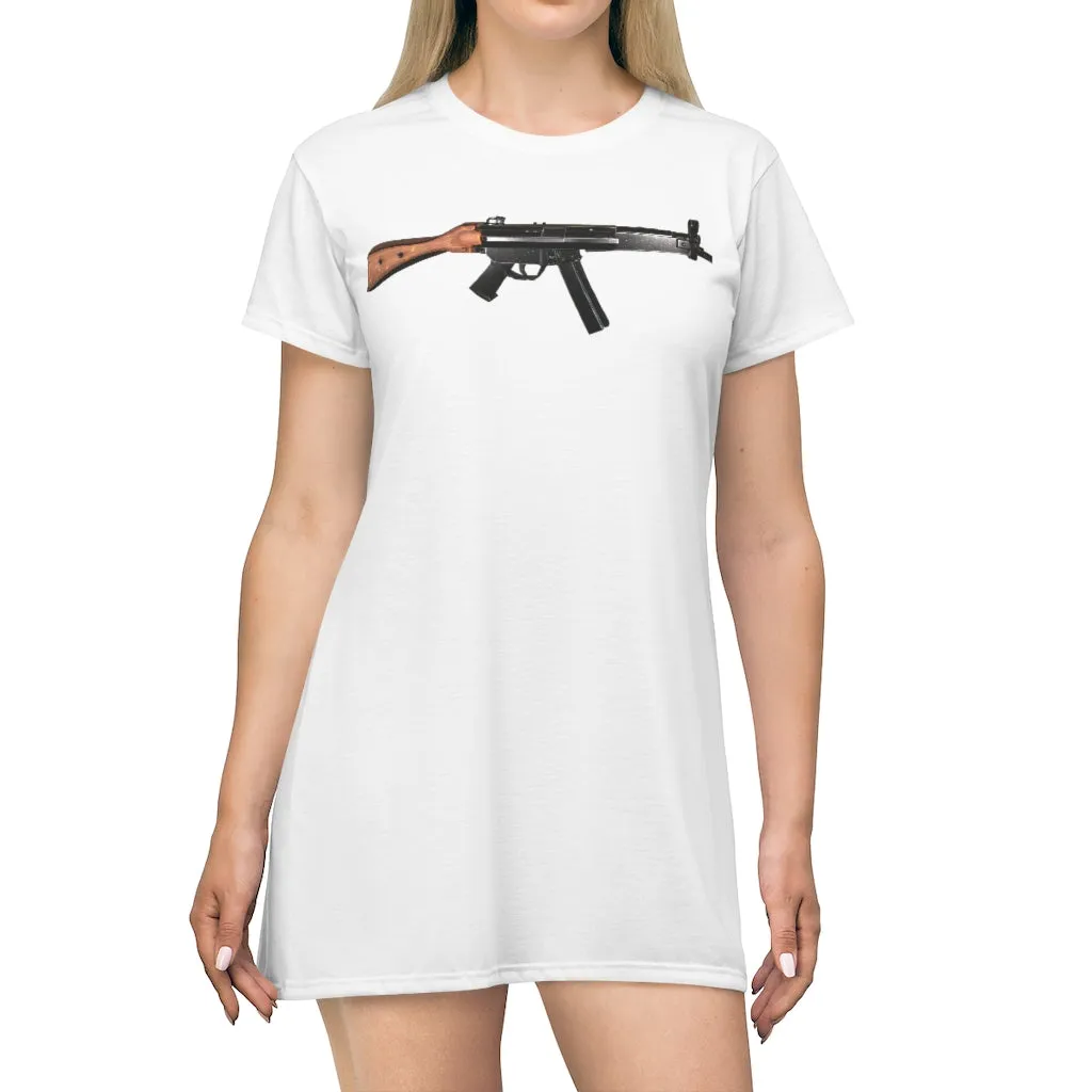 Rifle All Over Print T-Shirt Dress