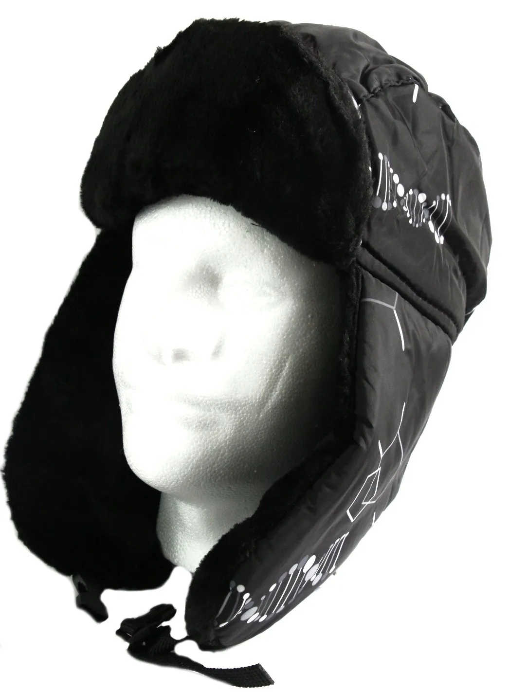 Sakkas Alex Unisex  Ushanka Faux Fur Windproof Trapper Aviator Hat Removable Mask