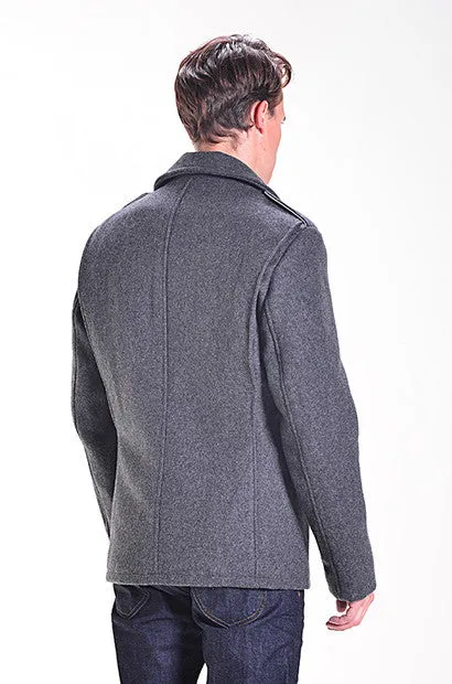 SCHOTT NYC M41 field coat in 24oz wool 798 Oxford Grey