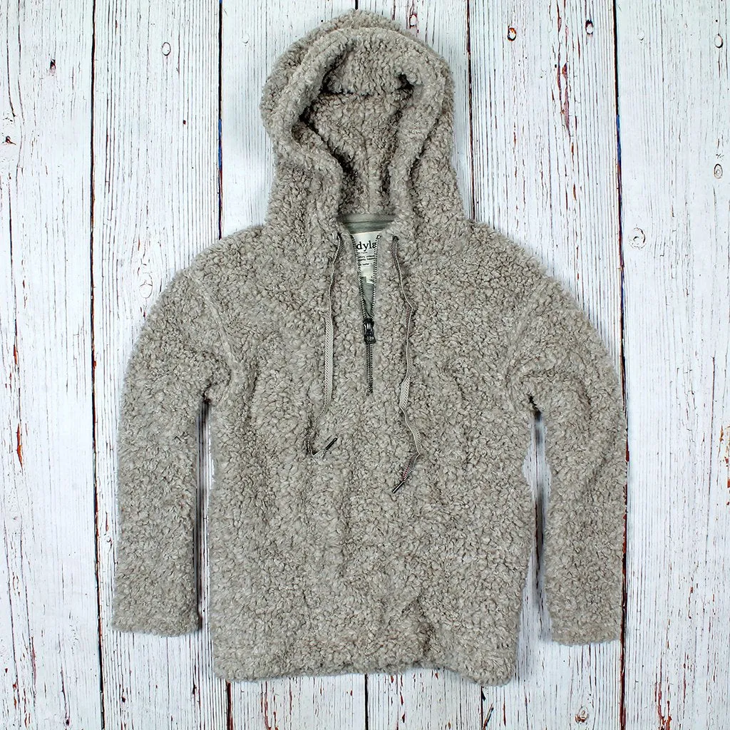 Shearling Drop Shoulder Hoodie