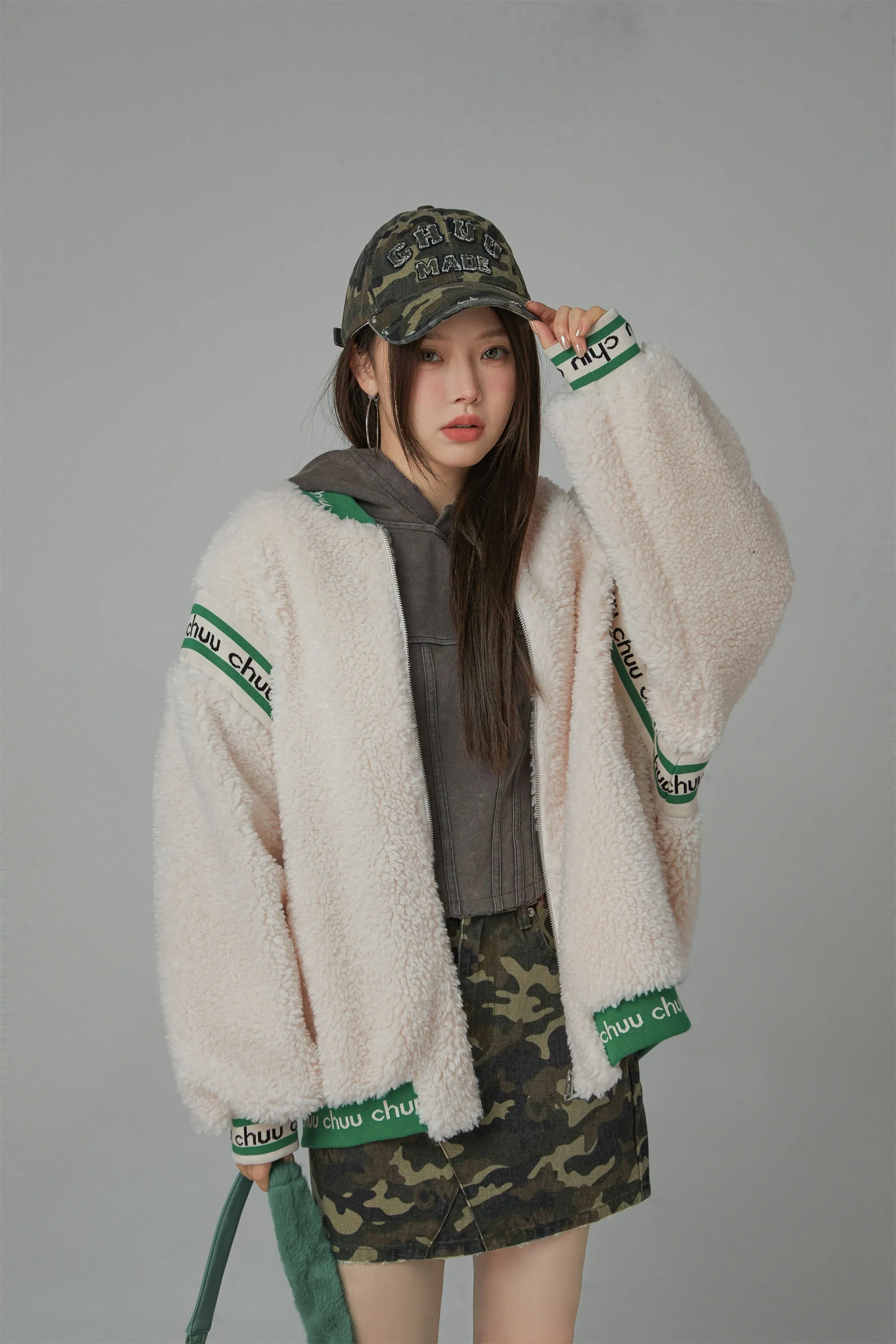 Sheep Fleece Jumper Zip-Up Jacket