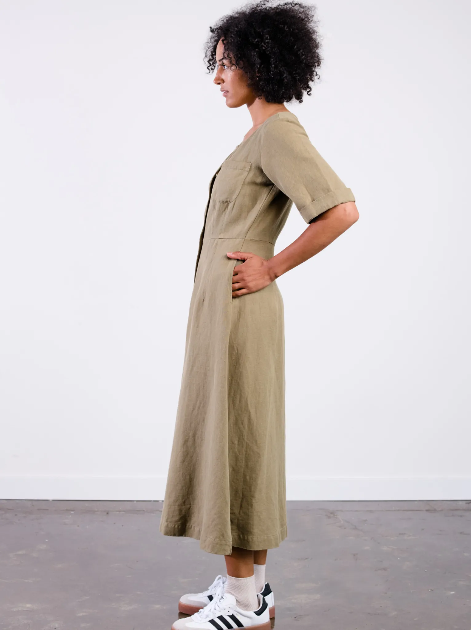 Sierra Utility Midi Dress