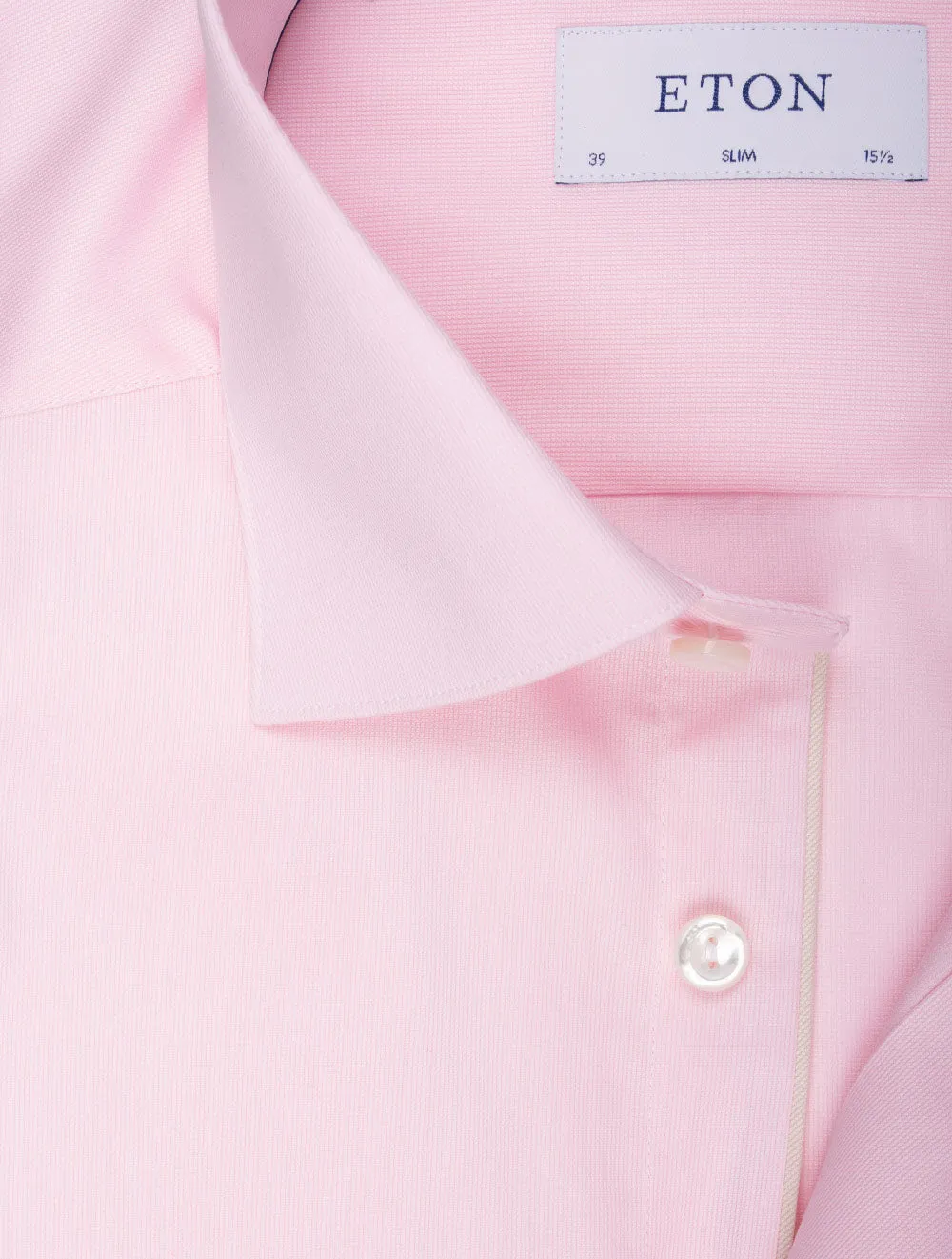 Slim Fine Pique Shirt Pink