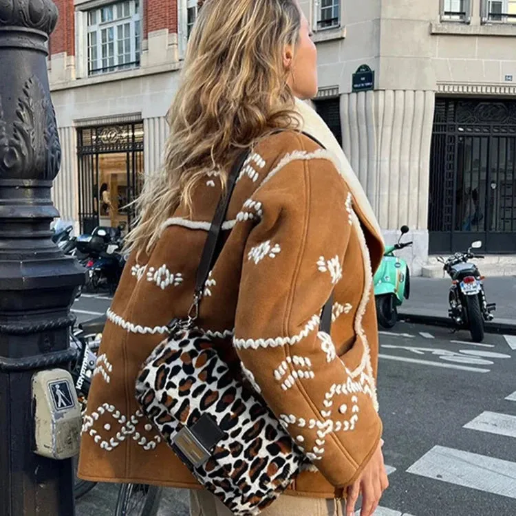 Sonya Navajo Faux Shearling Jacket