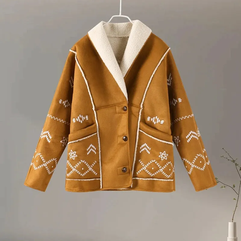 Sonya Navajo Faux Shearling Jacket