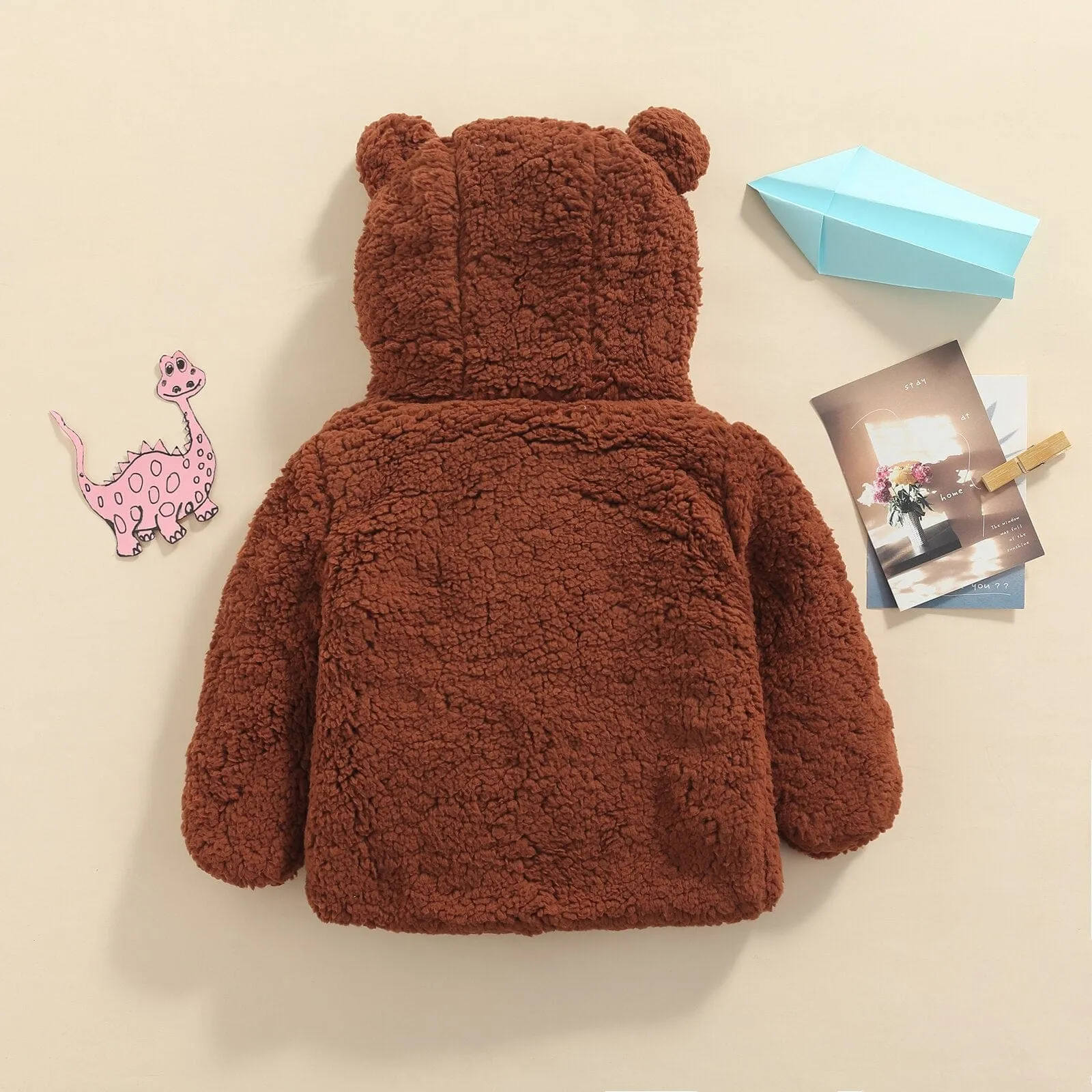 Teddy Bear Baby Velvet Hooded Coat