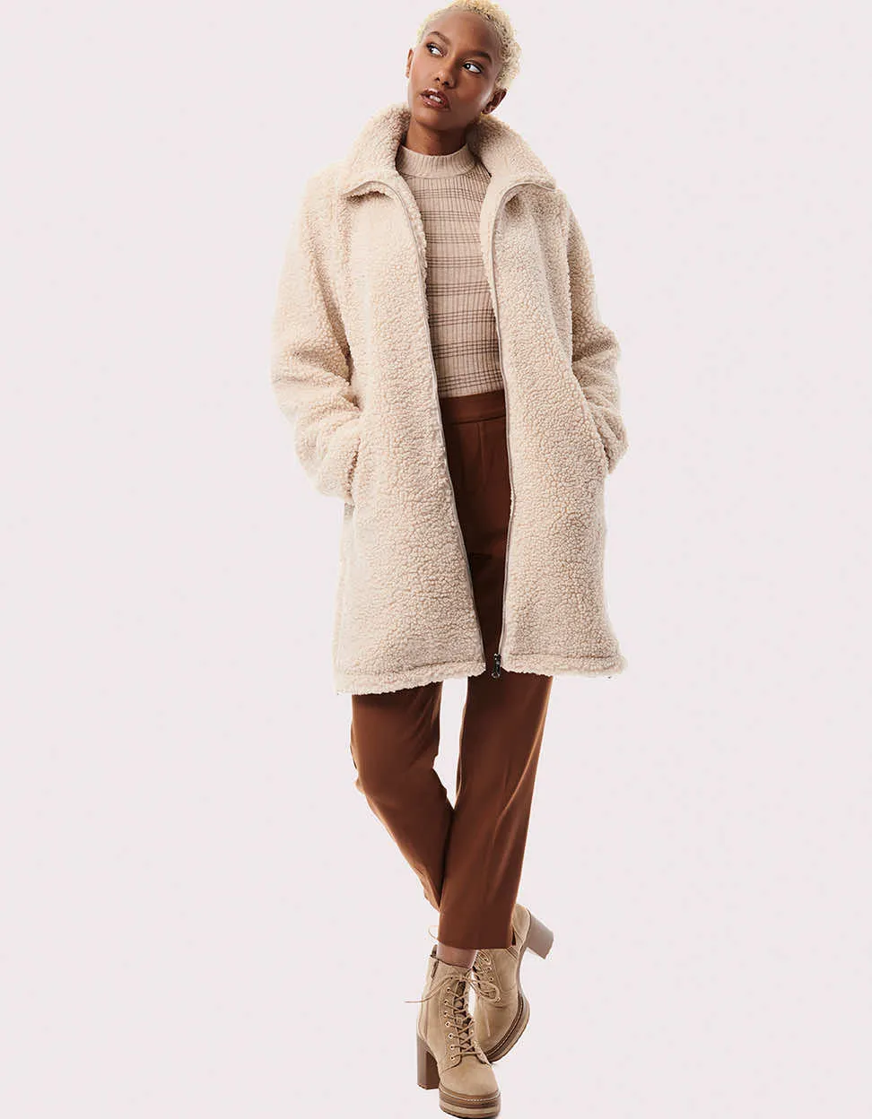 Teddy Touch Vegan Fur Coat