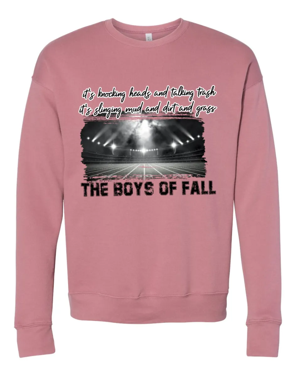 The Boys Of Fall Football Sweatshirts/ Unisex sized Sweatshirts/ DTG printed Quality Soft Sweatshirts