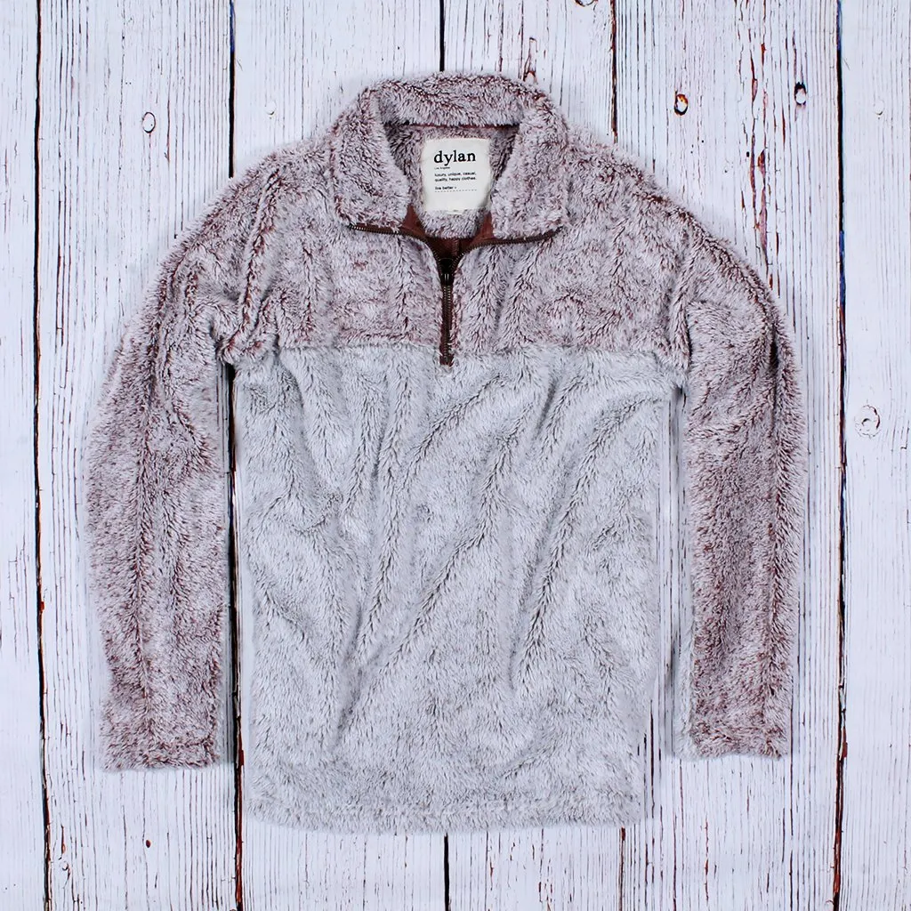 Tipped Shag Sherpa Pullover