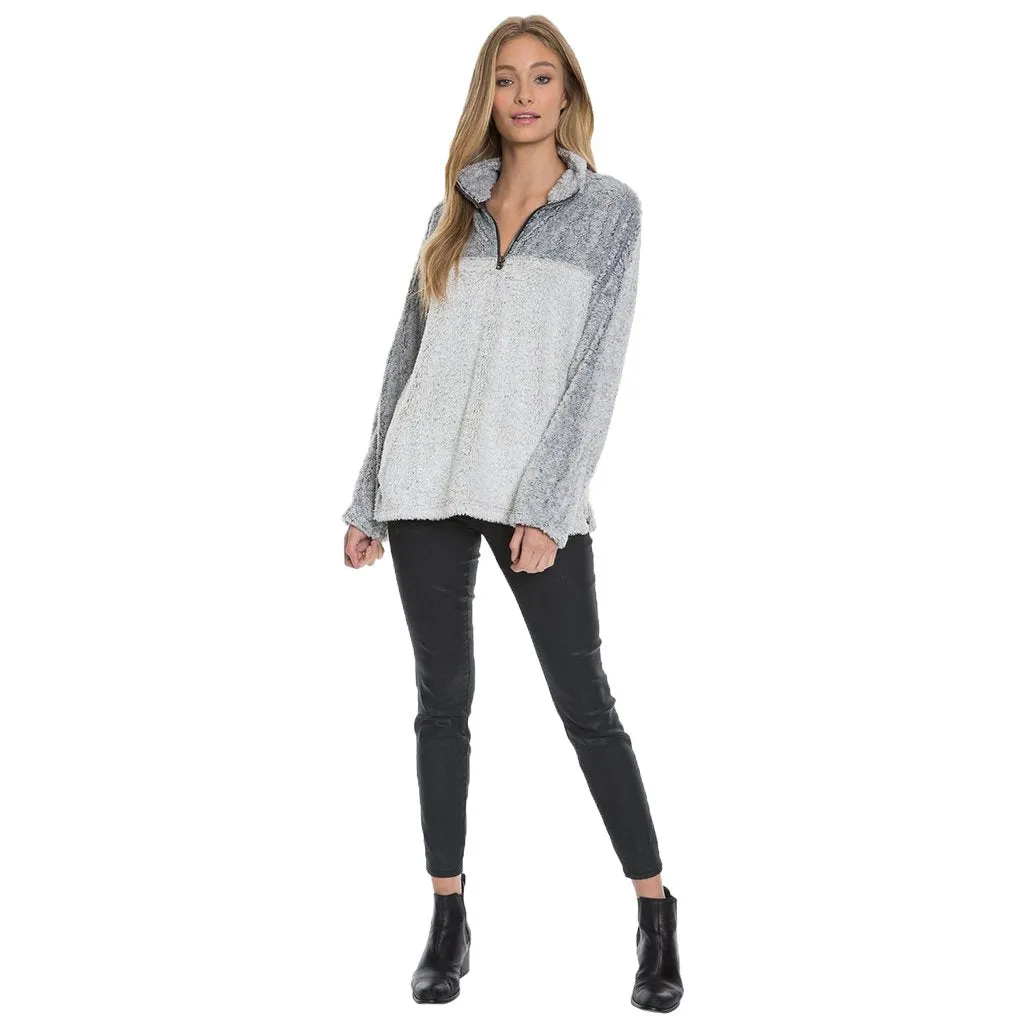 Tipped Shag Sherpa Pullover