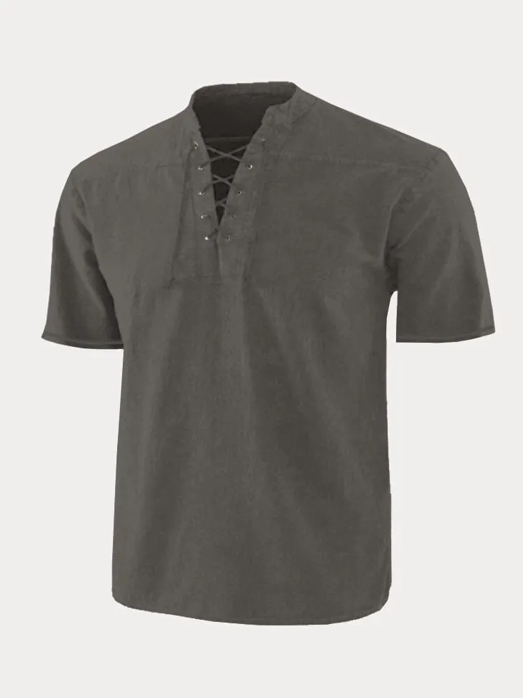 V Neck Short Sleeve Shirt