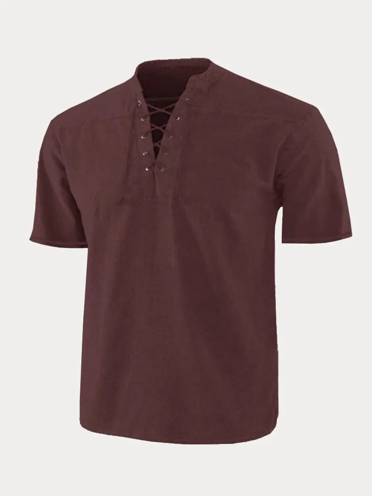 V Neck Short Sleeve Shirt