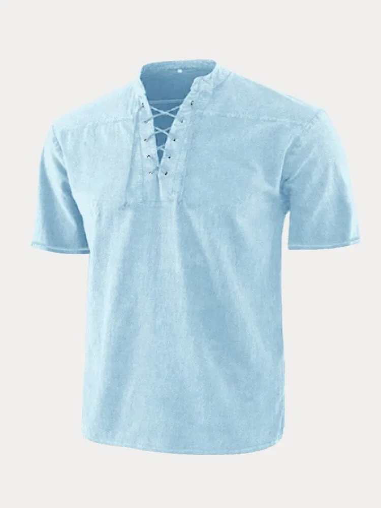 V Neck Short Sleeve Shirt