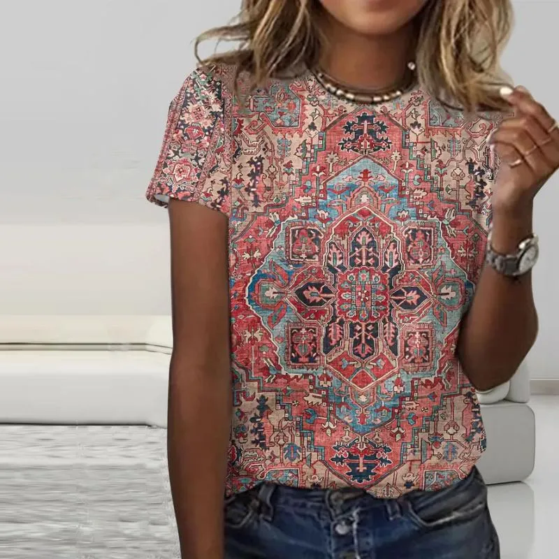 Vintage Ethnic Print T-Shirt