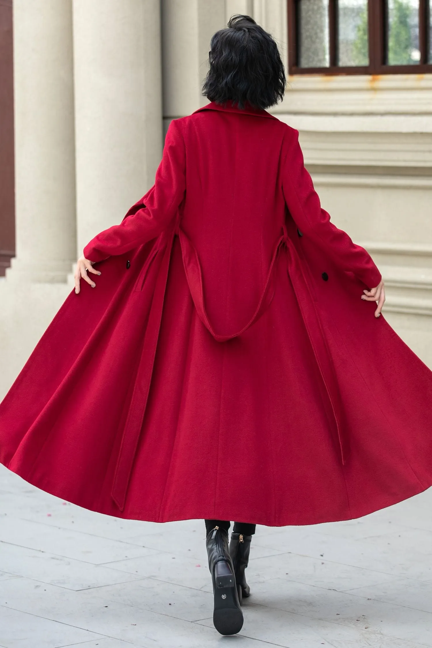 Vintage Inspired Winter Maxi Wool Coat 5348