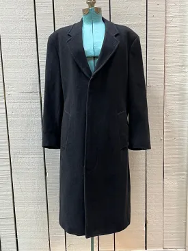 Vintage Weather Report Black Long Wool Blend Coat, Size 40 Short SOLD