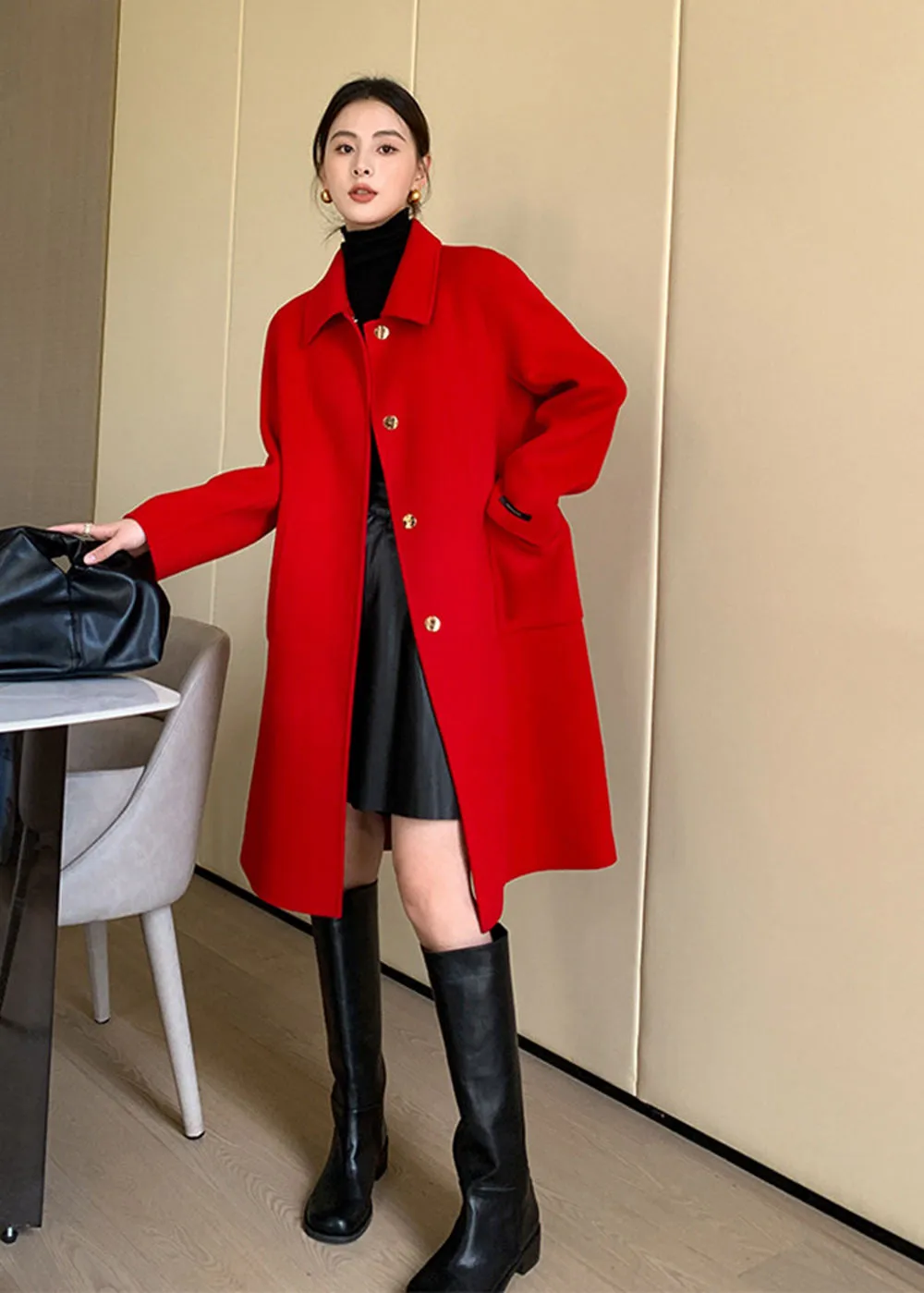 Walk This Way Double Face Wool Coat