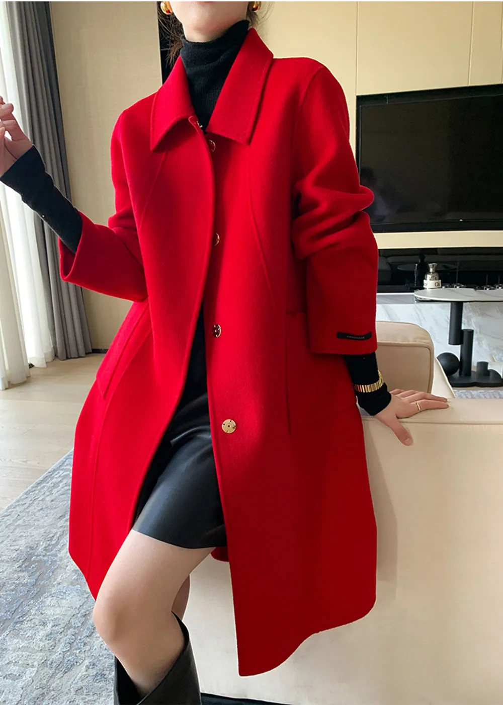 Walk This Way Double Face Wool Coat