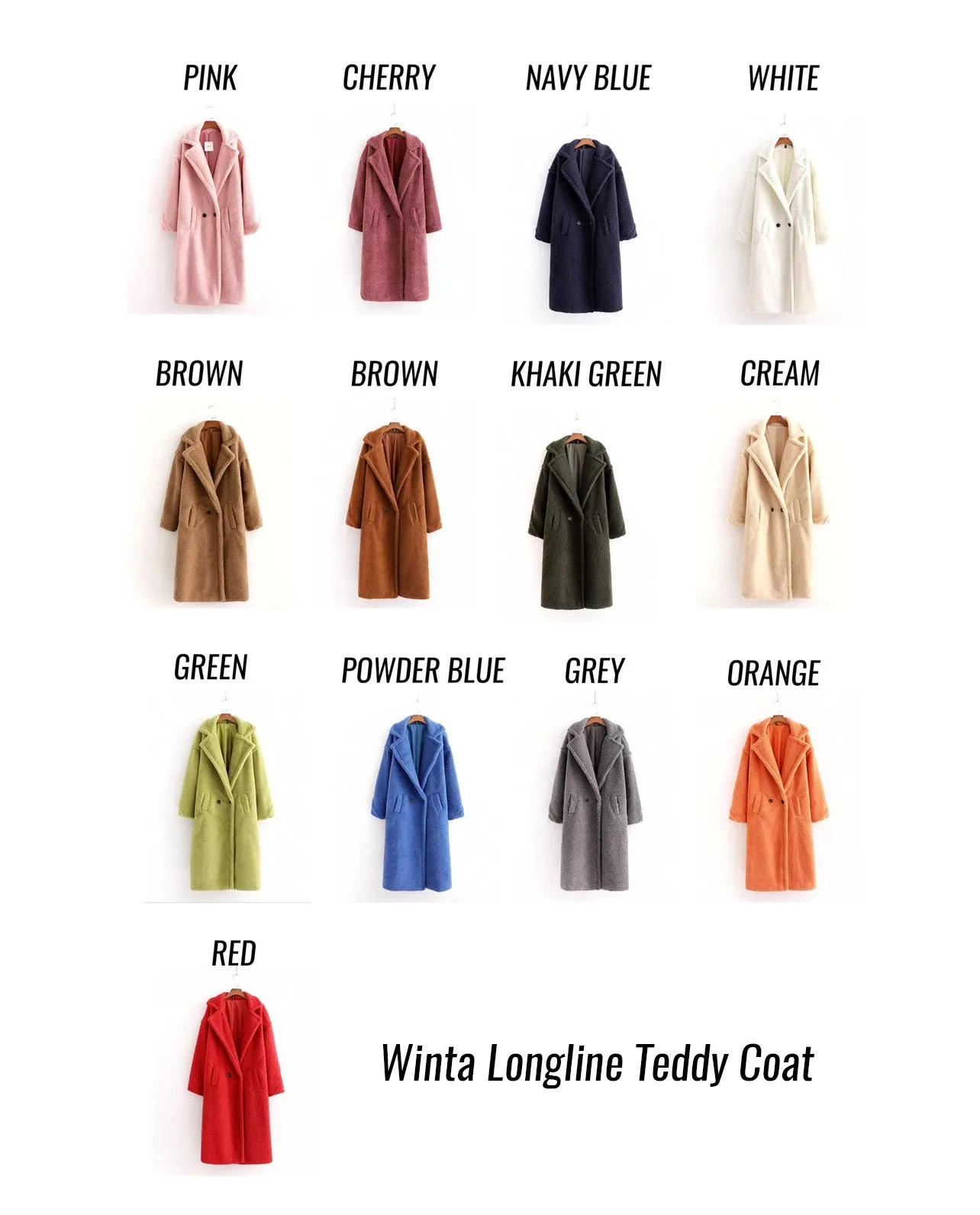 Winta Longline Teddy Coat