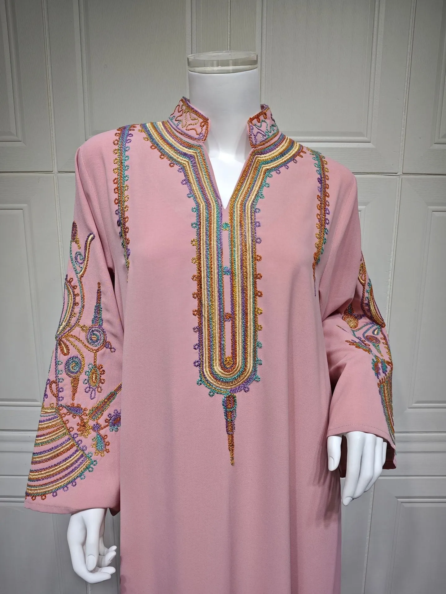 Women's Embroidered Rope Pullover Dress