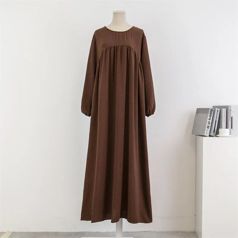 Women's Pullover Patchwork Maxi Dress