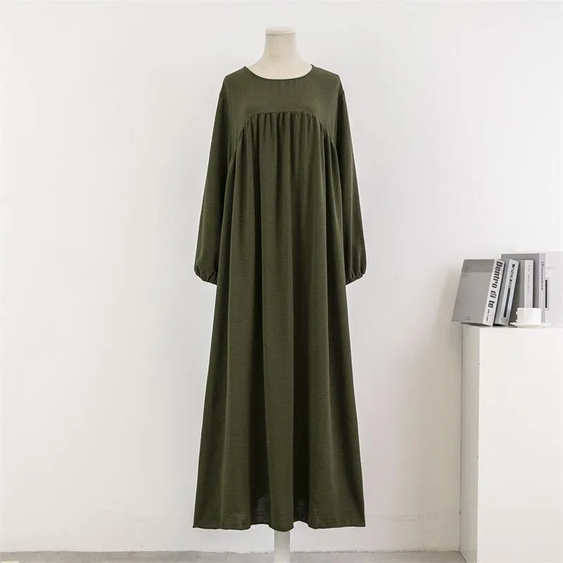 Women's Pullover Patchwork Maxi Dress