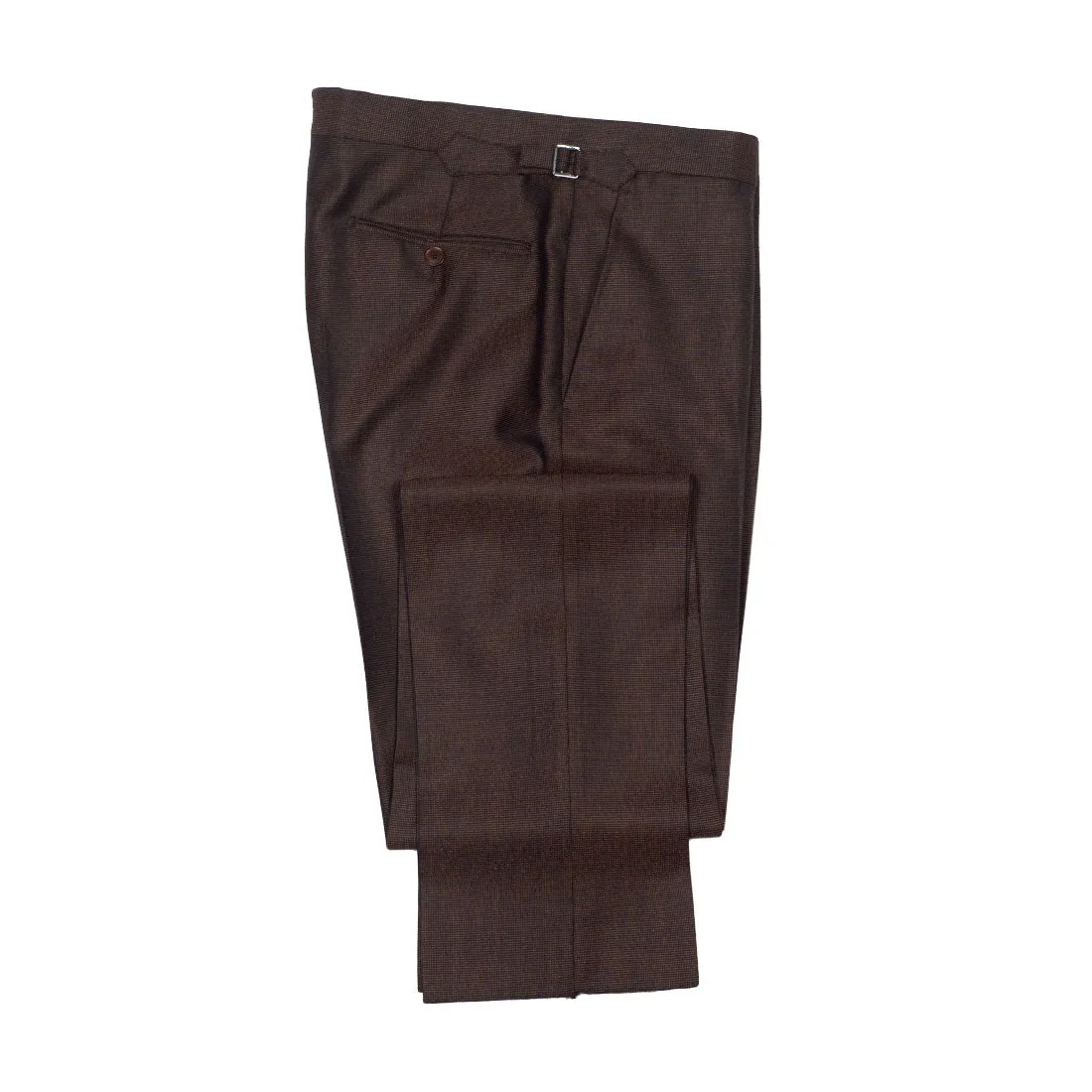 x Sartoria Carrara: Brown nailhead suit in Drapers "Five Stars" wool 12oz