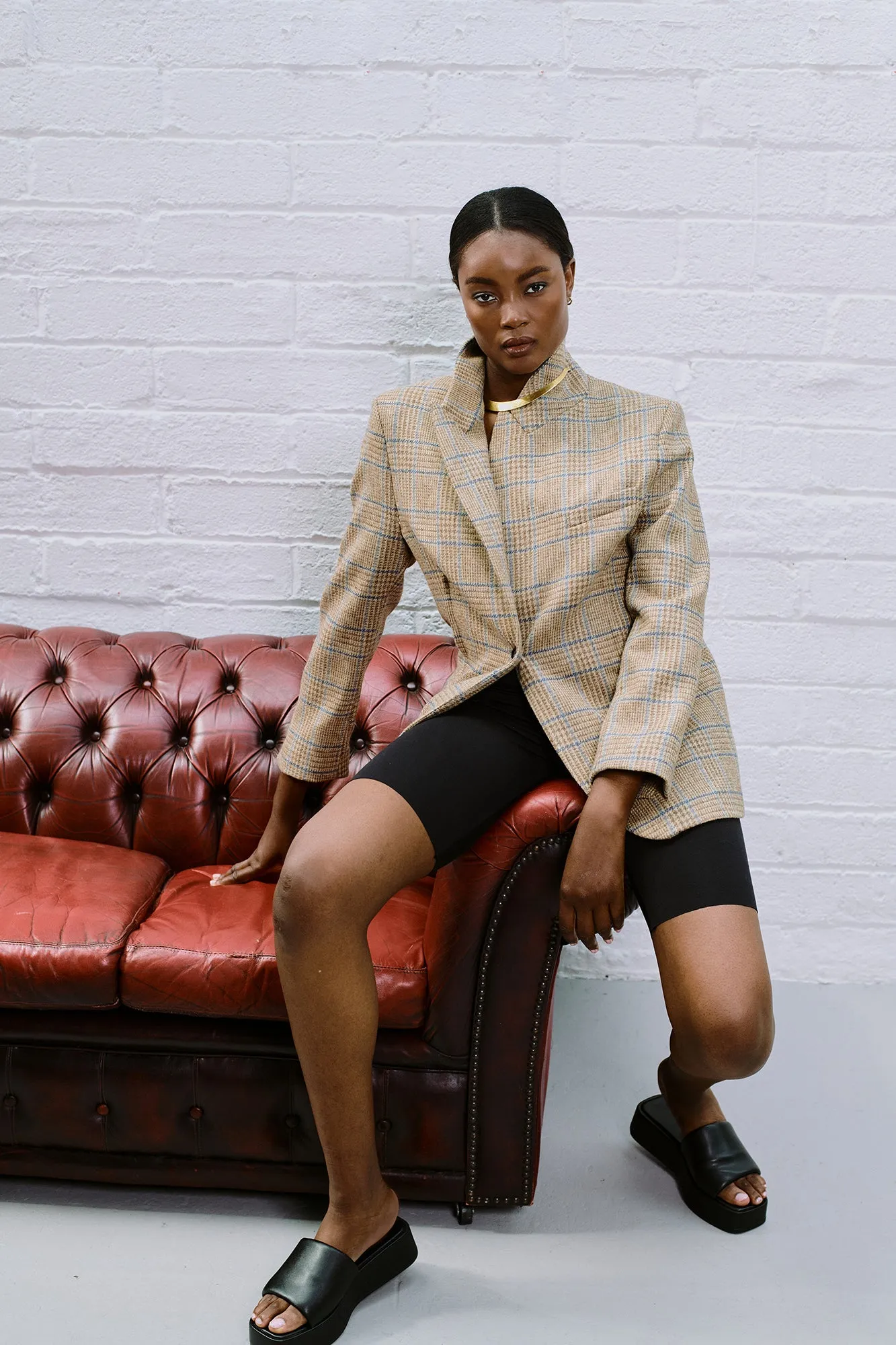 Yaddi Jacket in Magee’s contemporary check wool