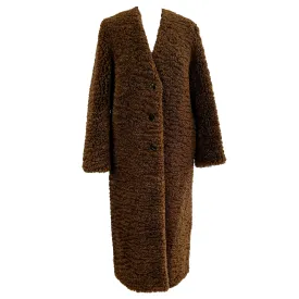 Zadig & Voltaire Brand New £1026 Marron Milan Teddy Coat M